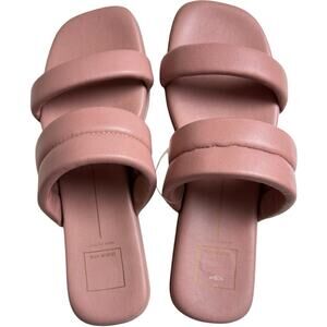 Dolce Vita Women's Low Heel Adore Rose Leather Flat Sandals Sz 7.5 NWOT